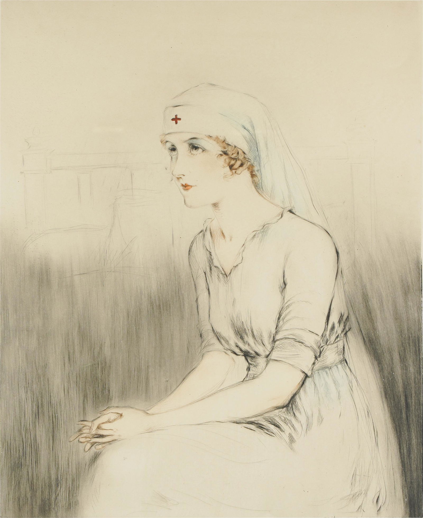 LOUIS ICART (1888 - 1950): NURSE (1 of 8)