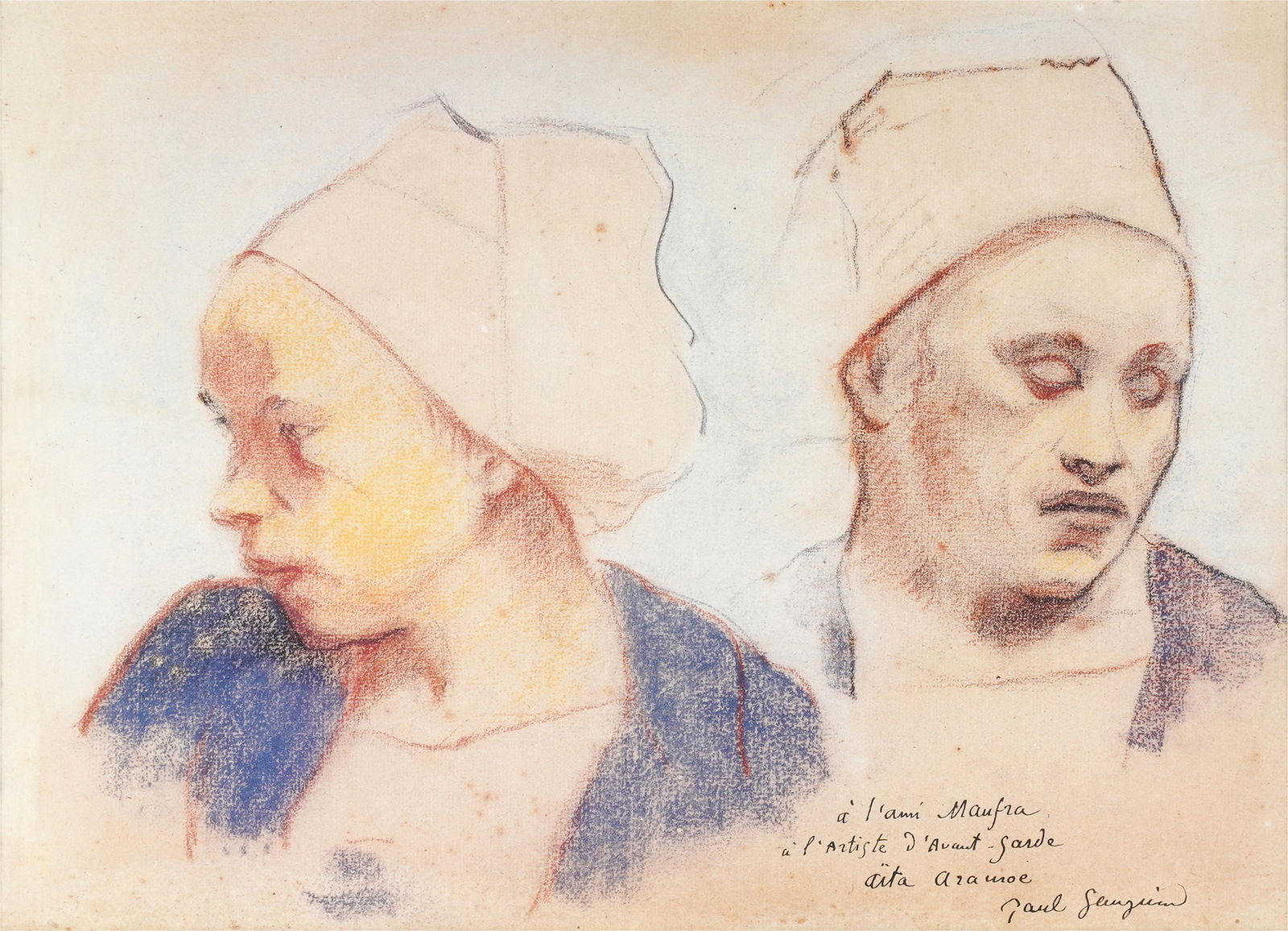 AFTER PAUL GAUGUIN (1848 - 1903): "A L'AMI MAUFRA" (1 of 9)