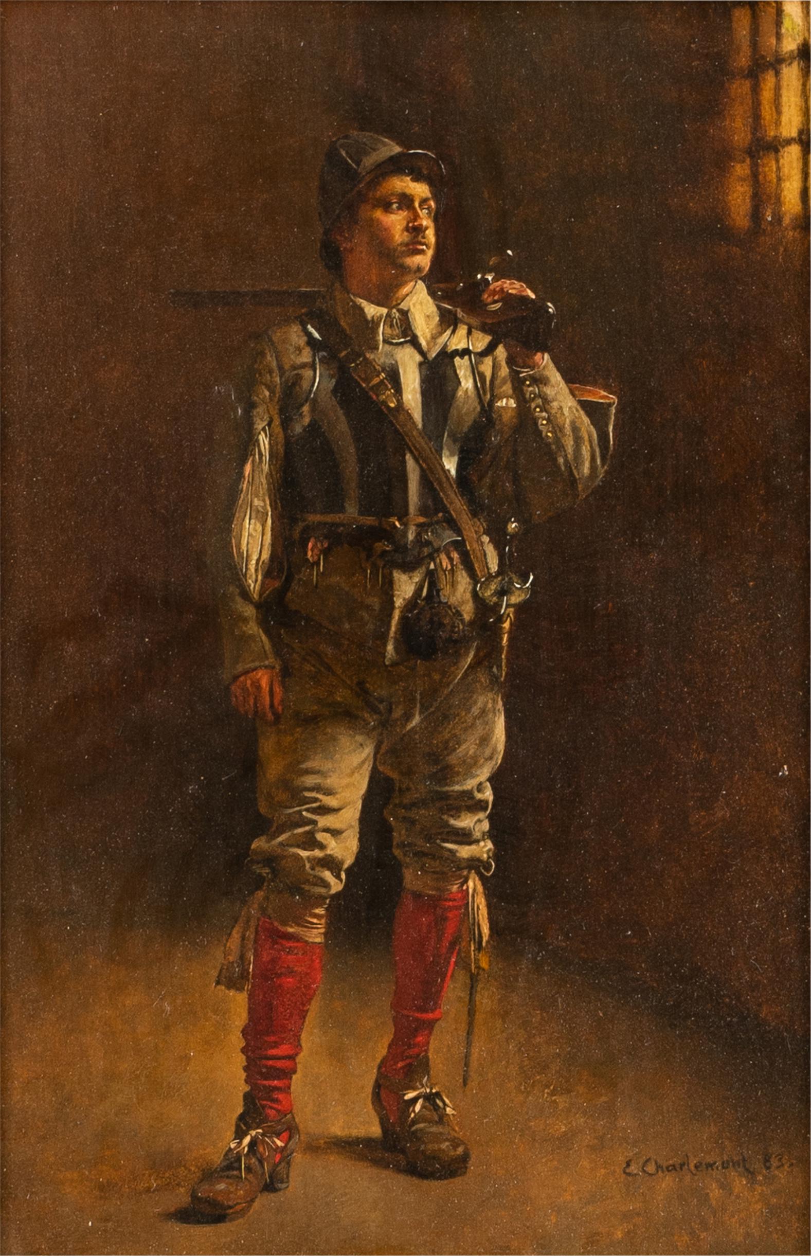 EDUARD CHARLEMONT (1848 - 1906): HUNTSMAN (1 of 9)