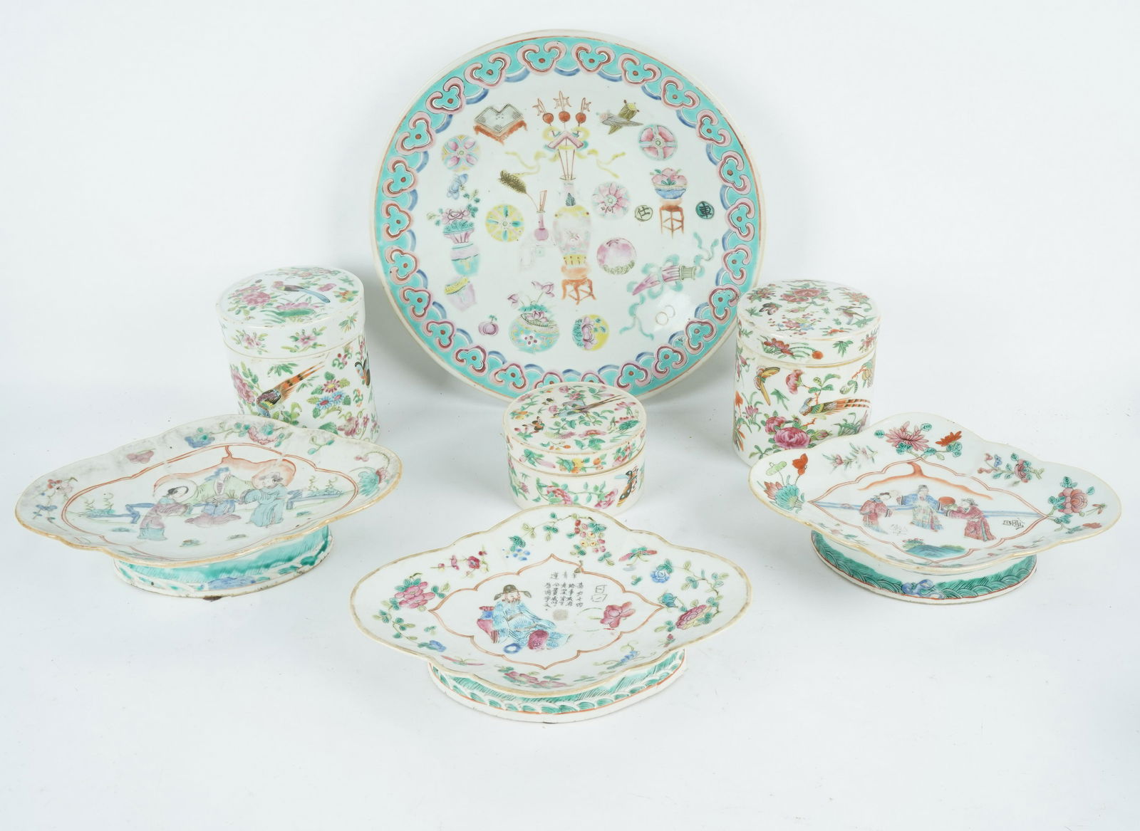 GROUP OF CHINESE FAMILLE ROSE PORCELAIN (1 of 12)