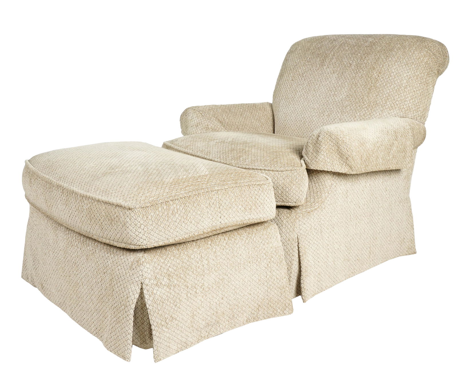 A. RUDIN NO. 598 CHAIR WITH OTTOMAN (1 of 9)