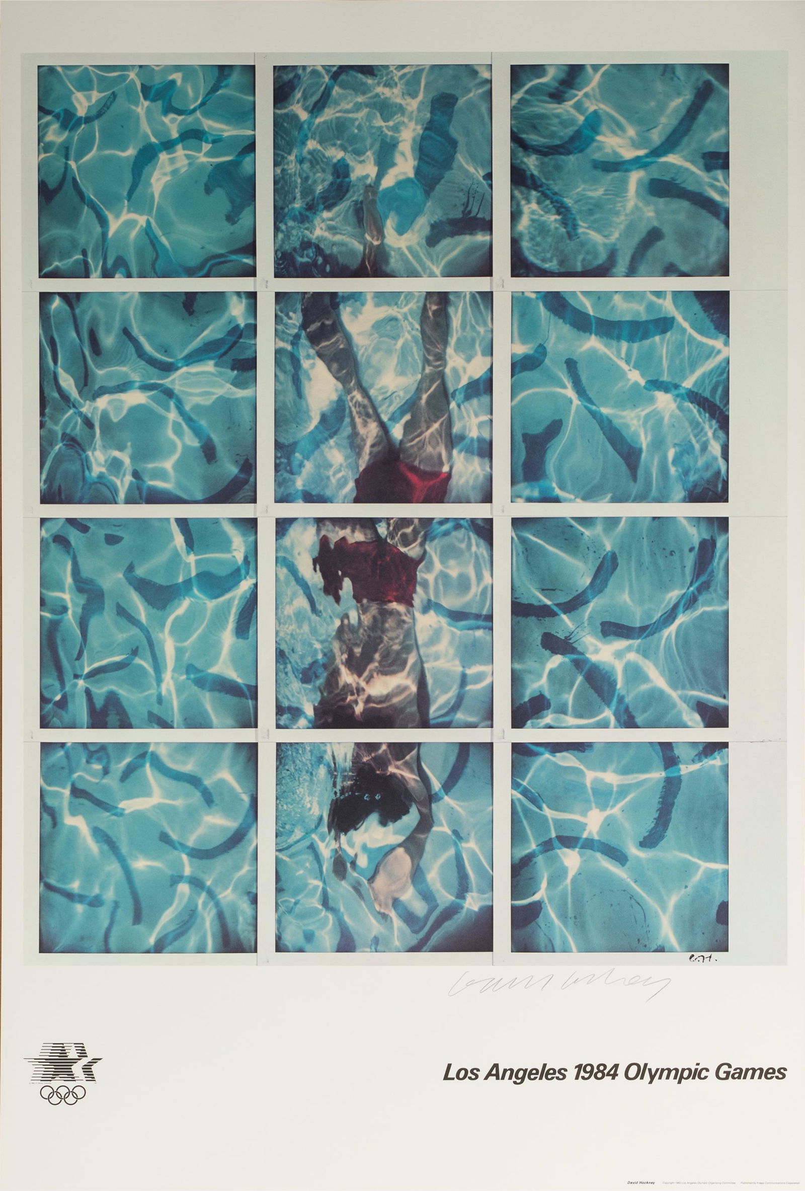 DAVID HOCKNEY (B. 1937): LOS ANGELES 1984 OLYMPIC GAMES (1 of 9)
