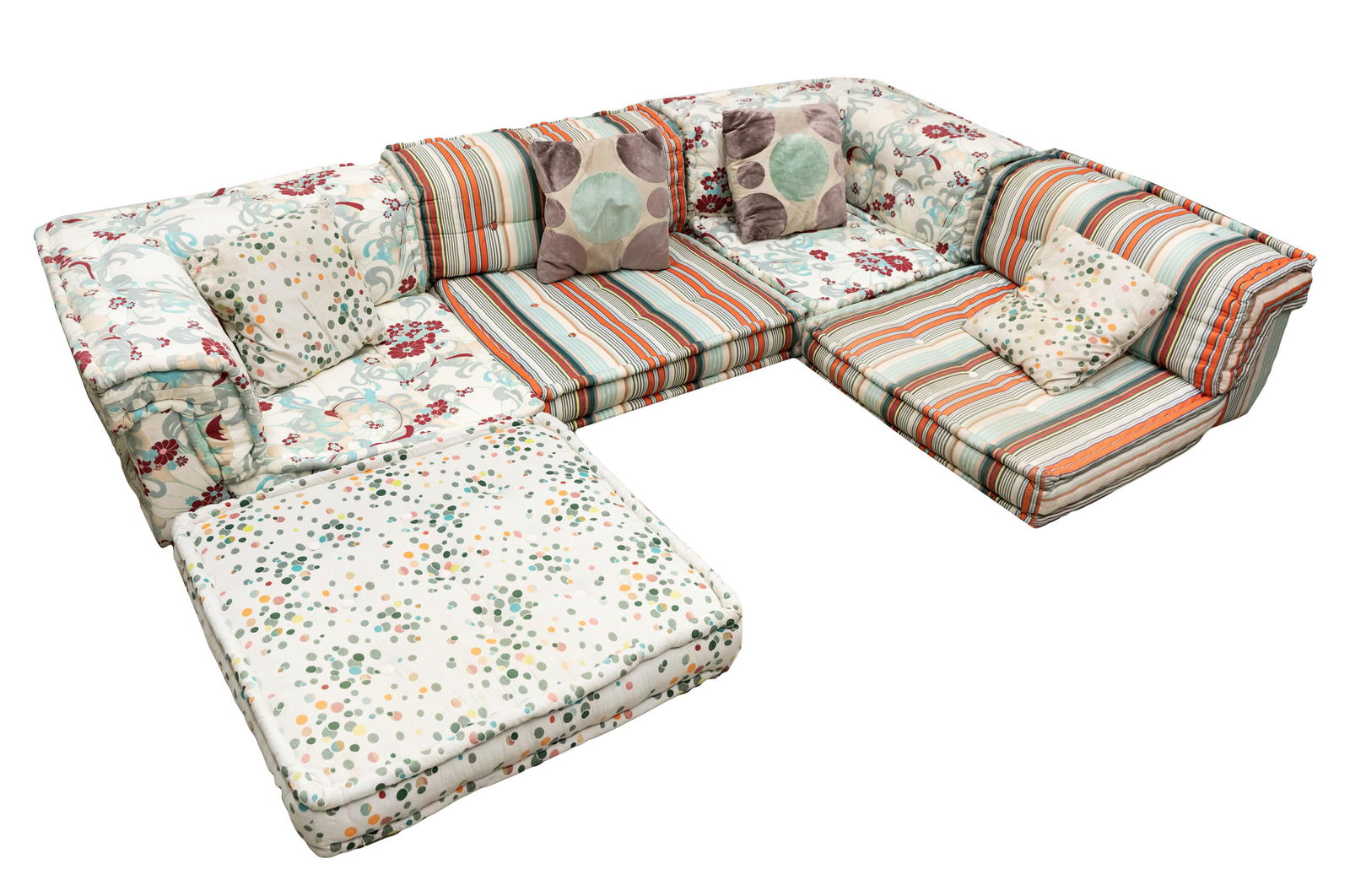 HANS HOPFER / ROCHE BOBOIS "MAH JONG" SOFA (1 of 11)