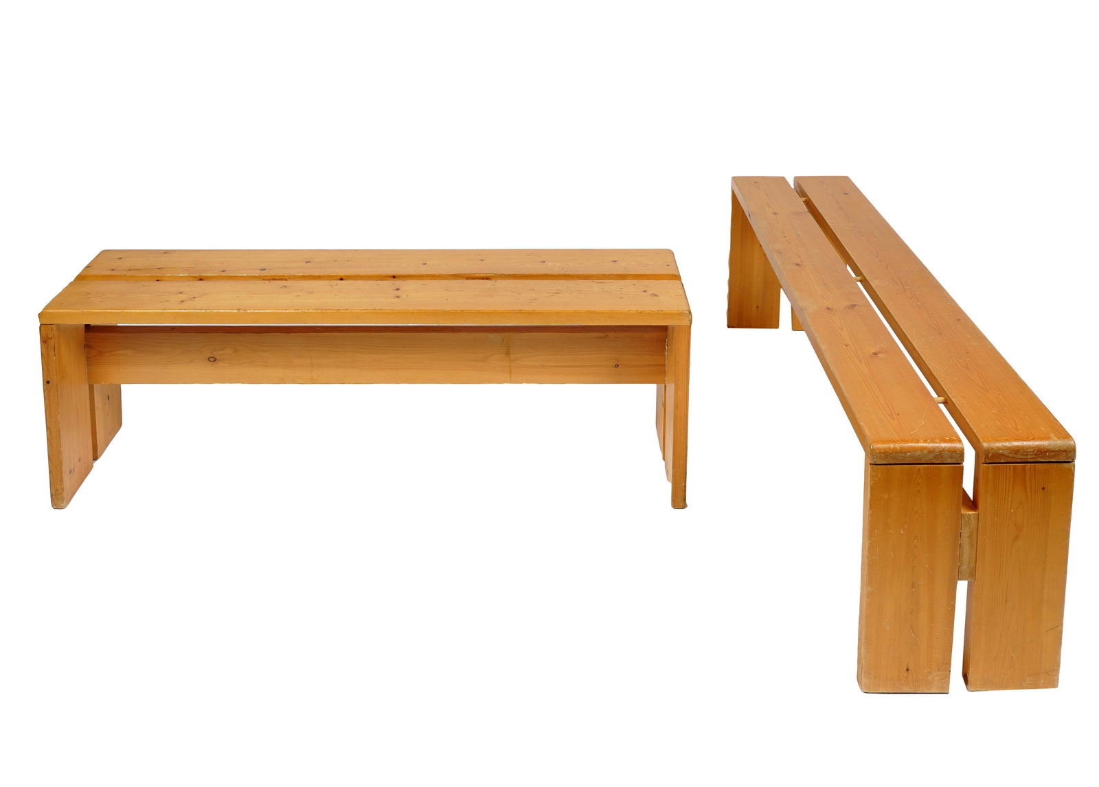 TWO CHARLOTTE PERRIAND BENCHES (1 of 11)