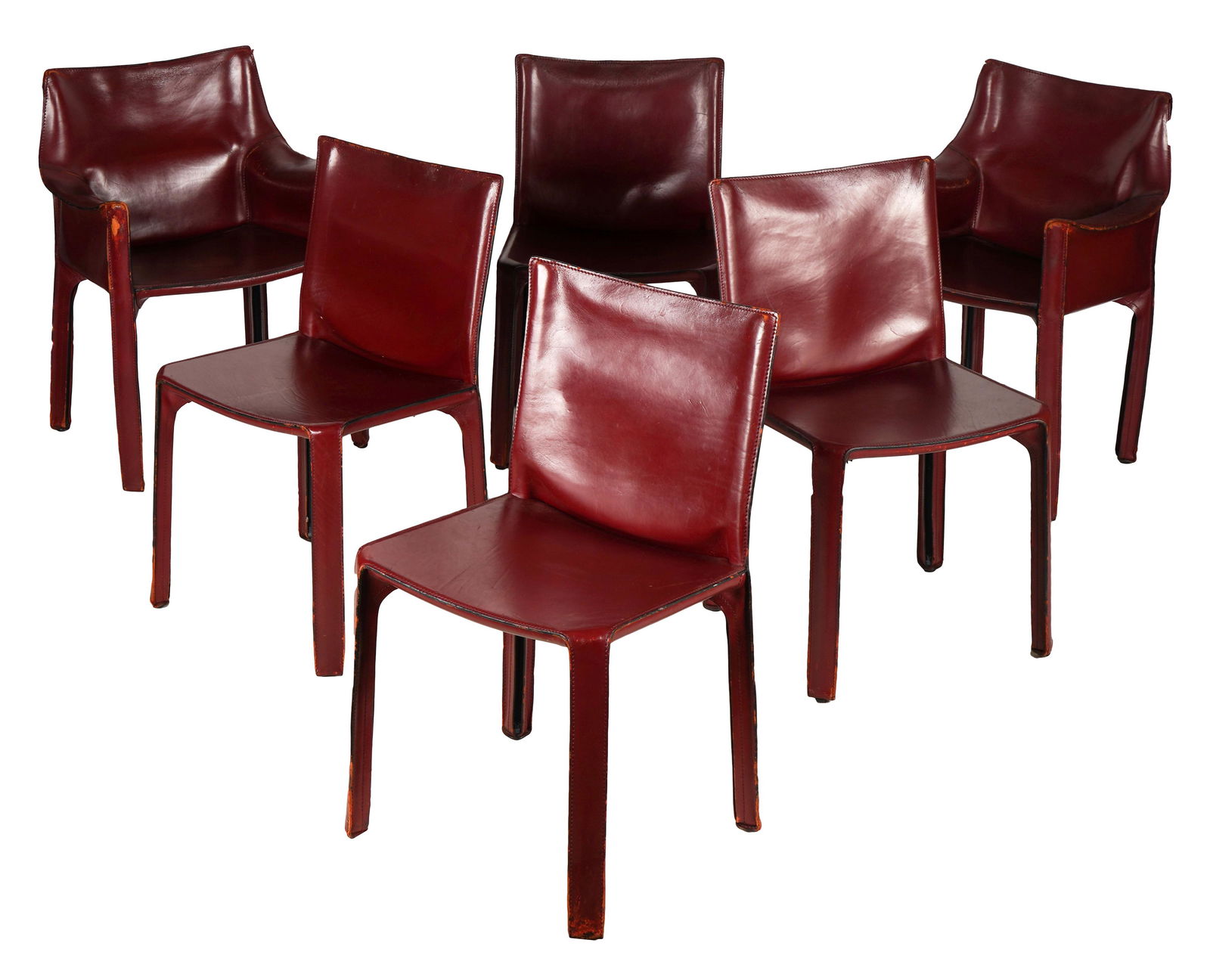SIX MARIO BELLINI / CASSINA "CAB" CHAIRS (1 of 20)