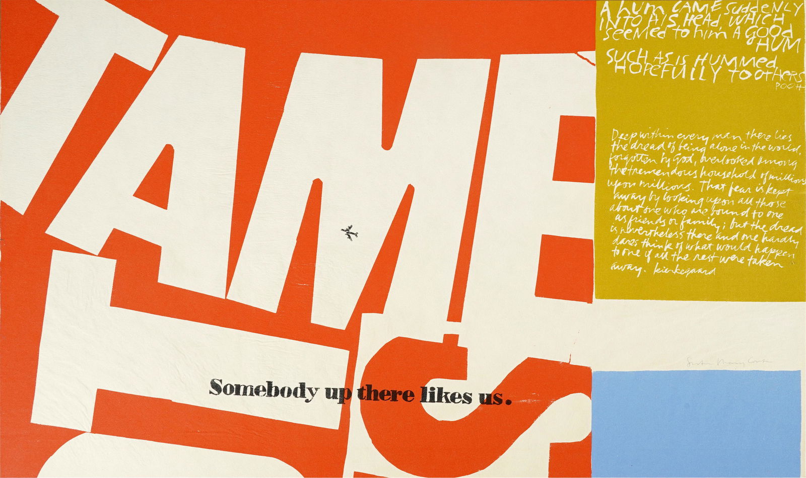 SISTER MARY CORITA KENT (1918 - 1986): SOMEBODY UP THERE LIKES US (1 of 7)