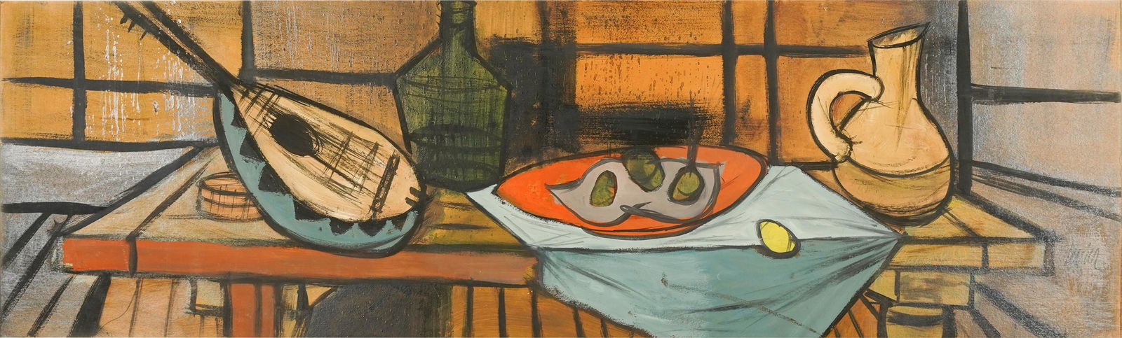 CHARLES LEVIER (1920 - 2003): STILL LIFE WITH LUTE (1 of 11)