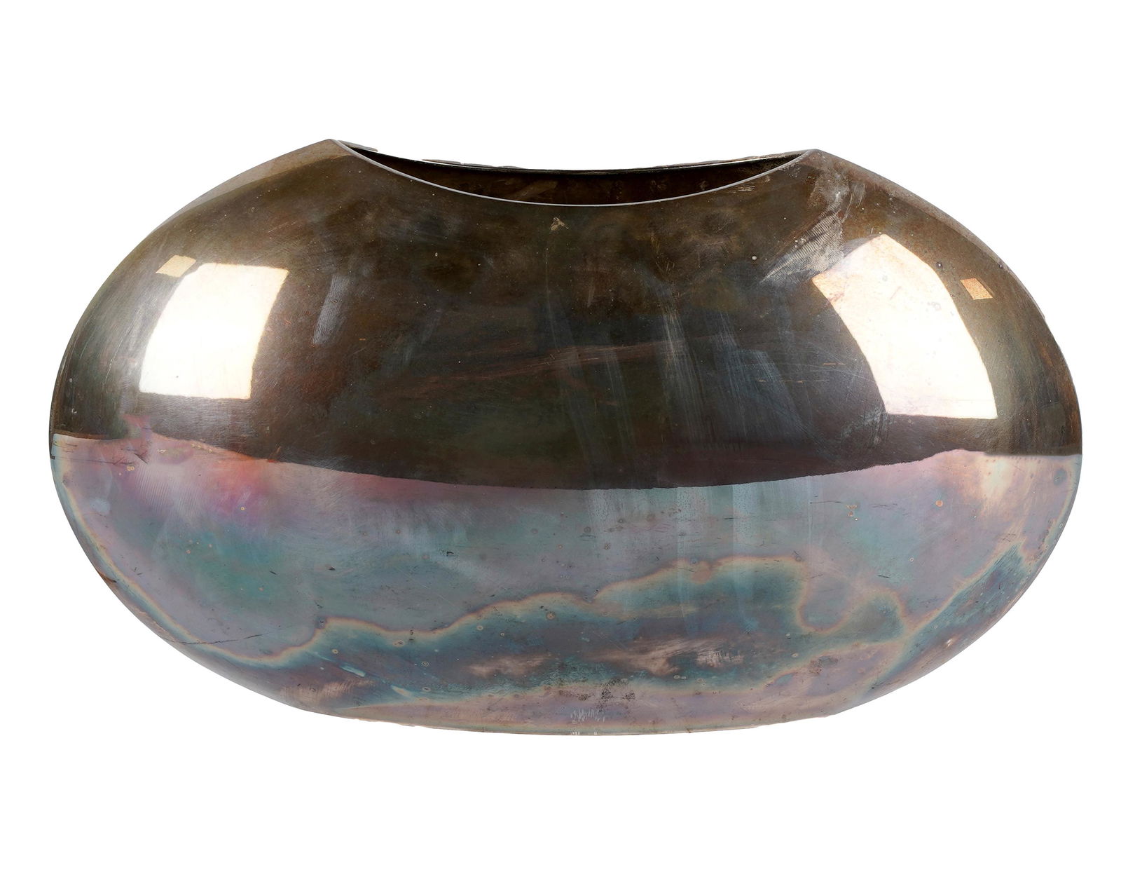 LARGE LINO SABATTINI SILVER-PLATE VASE (1 of 5)