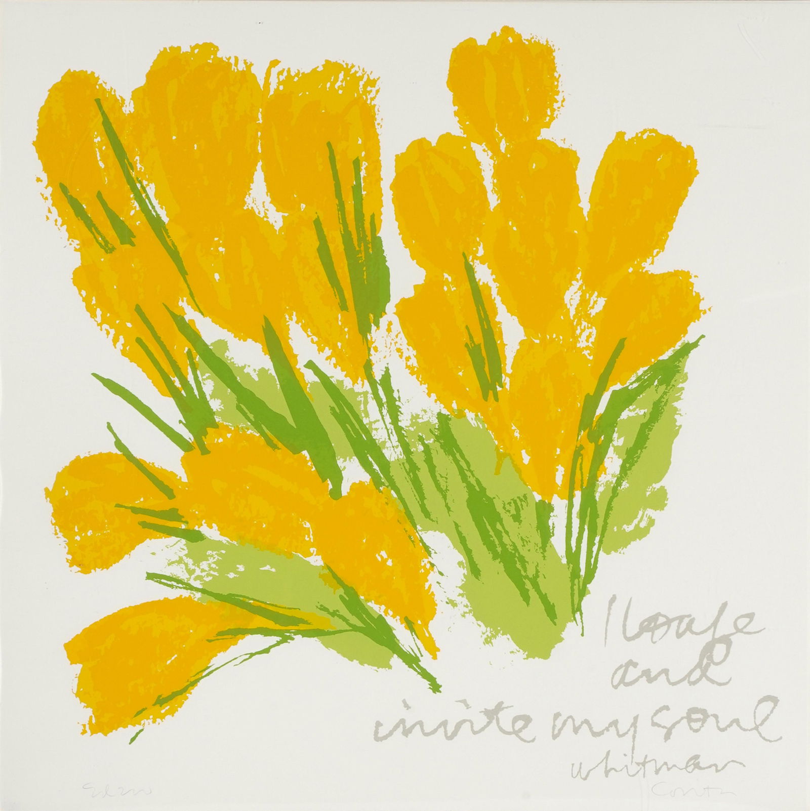 SISTER MARY CORITA KENT (1918 - 1986): CROCUSES FOR SUMMER (1 of 6)