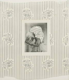 DAN FINSEL (B. 1982): SELF BOX NO. 1 EPHEMERA. COLLAGE NO.2: 2012; mixed media, framed floating under plexiglass; Provenance: Richard Telles Fine Art gallery label verso; 23 1/4 x 20 1/4 inches; 26 1/4 x 22 3/4 inches frame
