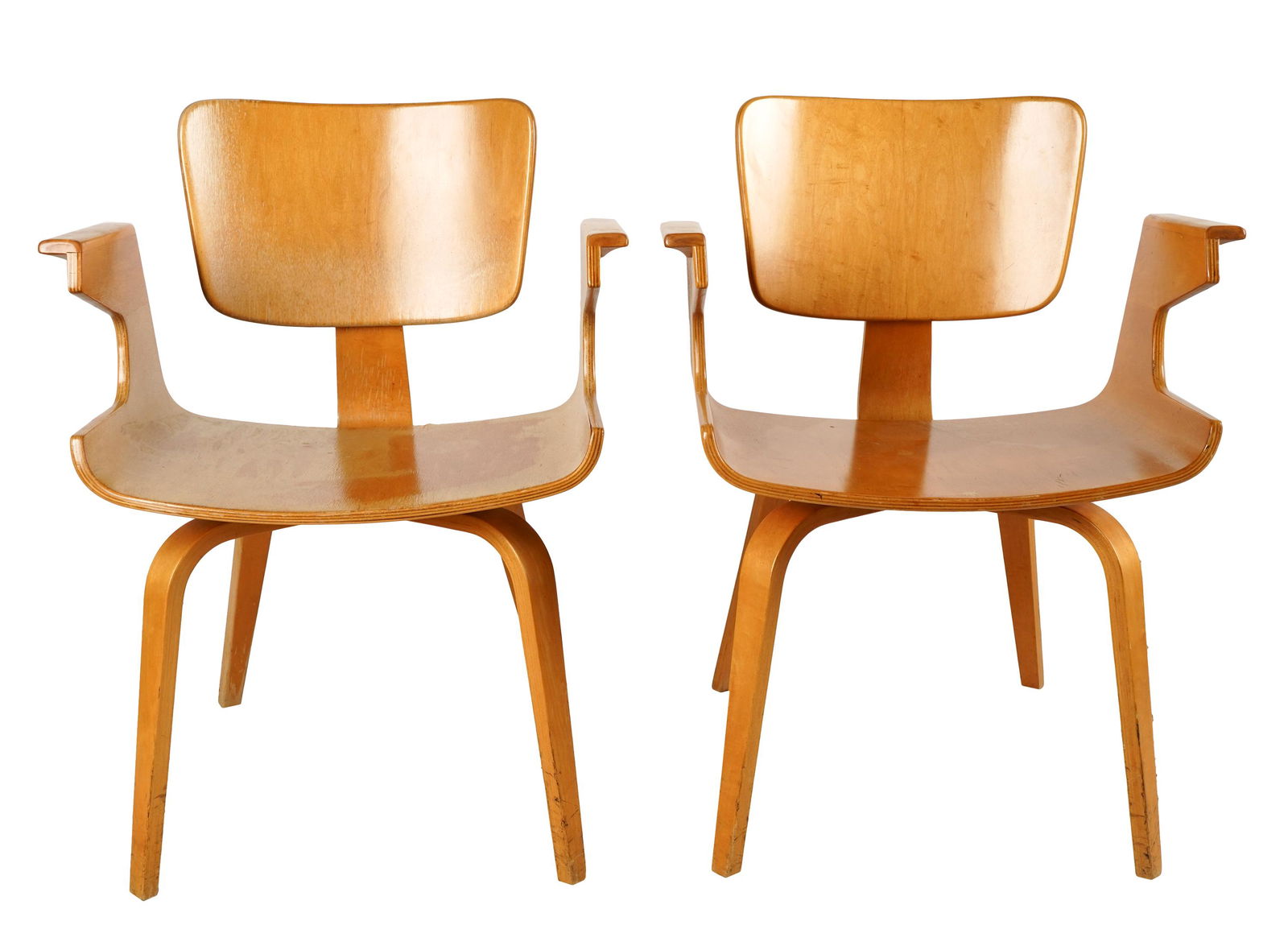 PAIR OF THONET ARMCHAIRS (1 of 11)