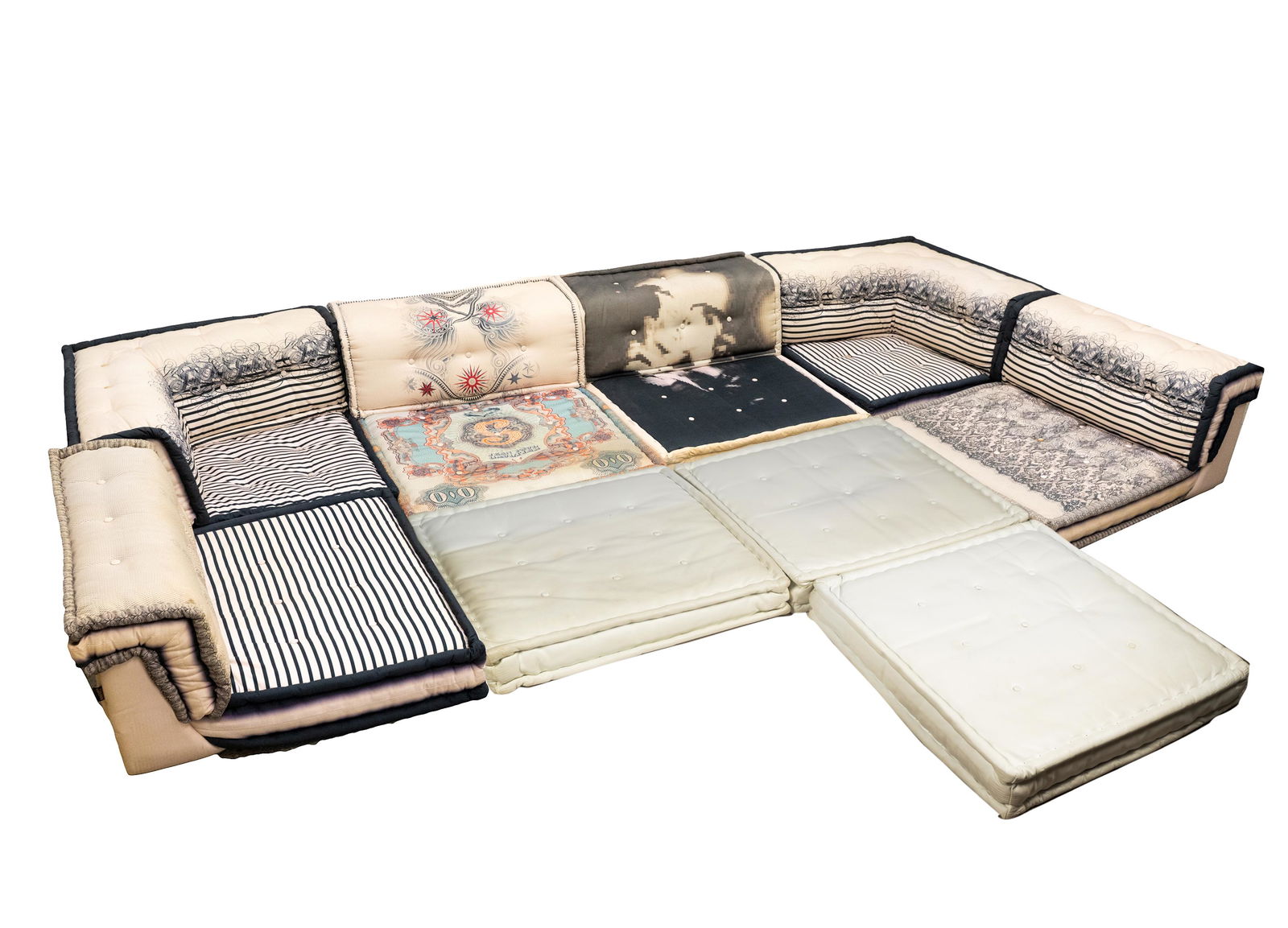 HANS HOPFER / ROCHE BOBOIS "MAH JONG" SOFA (1 of 17)