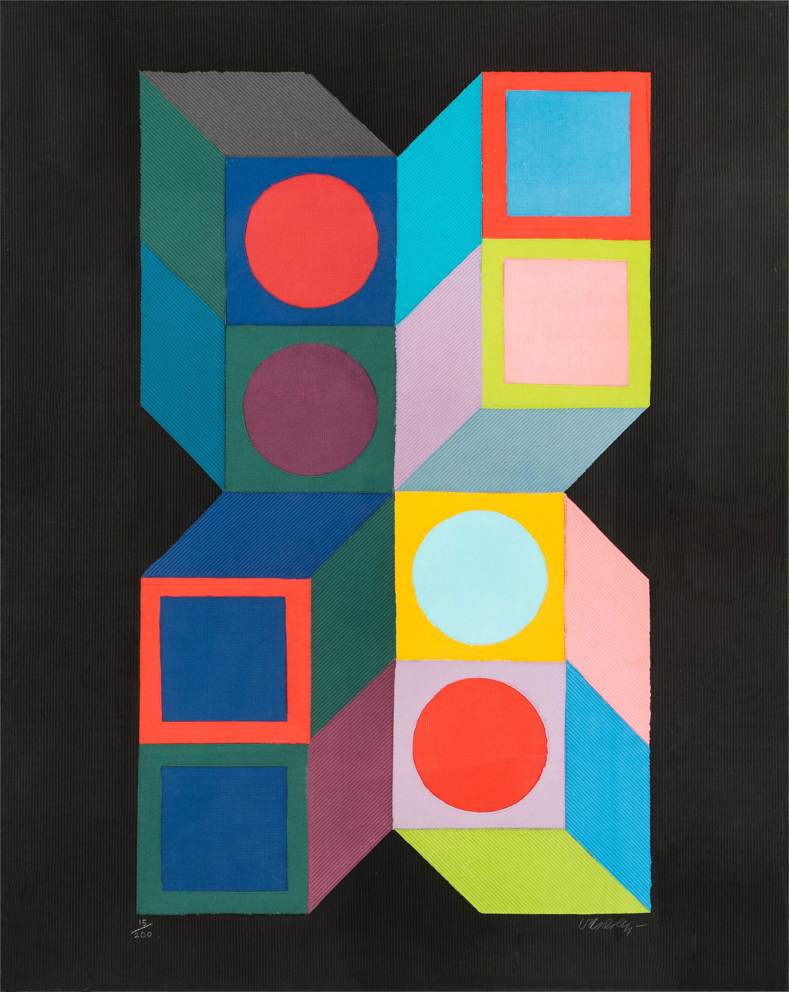 VICTOR VASARELY (1906-1997): ABSTRACT (1 of 12)