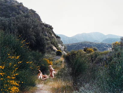 JUSTINE KURLAND (B. 1969): THE FAMILY: 2002; c-print, unframed; edition 4/100; Provenance: with Institute of Contemporary Art label (label not attached to artwork); The Jerry Magnin Family Office; 16 x 20 inches sheet