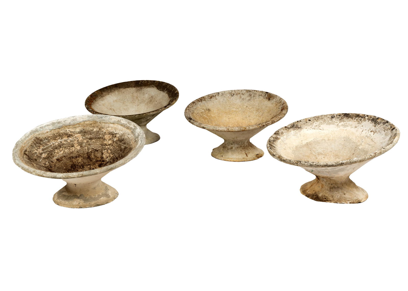 WILLY GUHL (1915 â€“ 2004): FOUR "OFF KILTER"  PLANTERS (1 of 9)