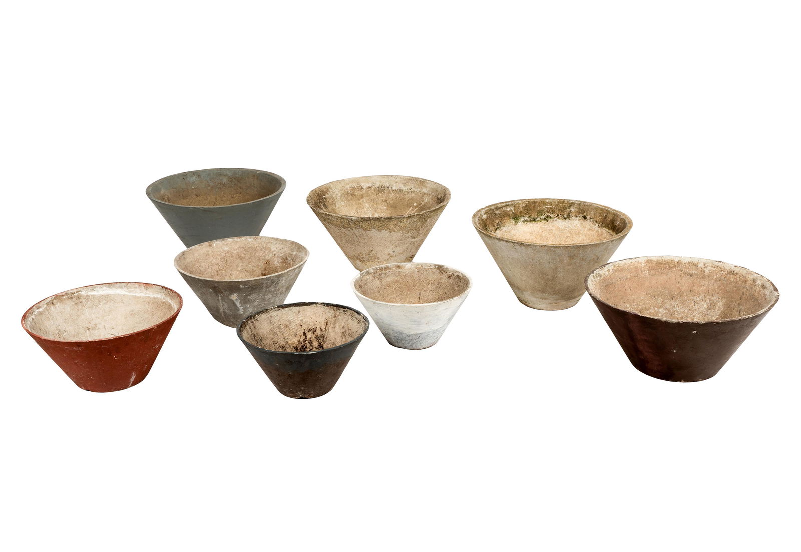 WILLY GUHL (1915 â€“ 2004): EIGHT ASSORTED PLANTERS (1 of 9)