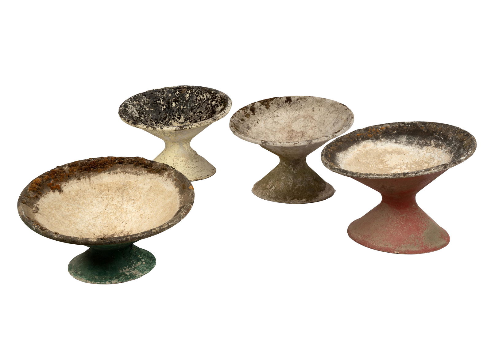 WILLY GUHL (1915 â€“ 2004): FOUR ASSORTED "OFF KILTER" PLANTERS (1 of 9)