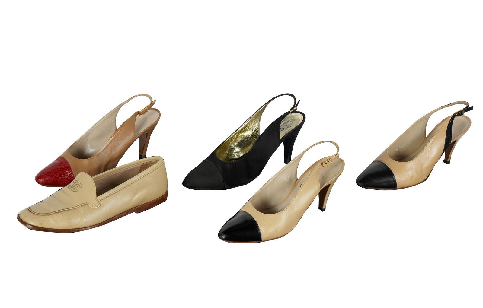 FIVE PAIRS OF CHANEL SHOES (1 of 11)