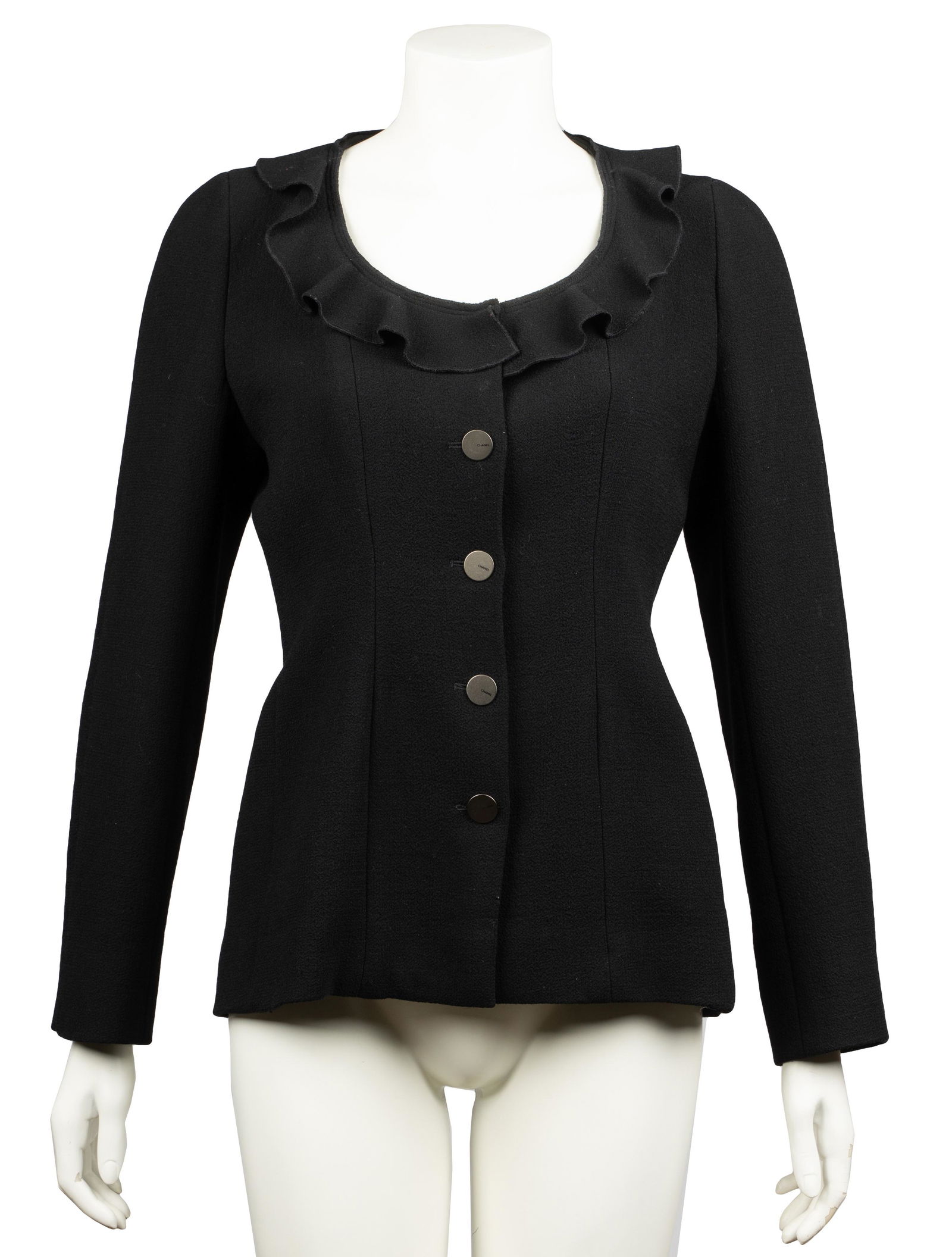 CHANEL BLACK WOOL JACKET (1 of 9)