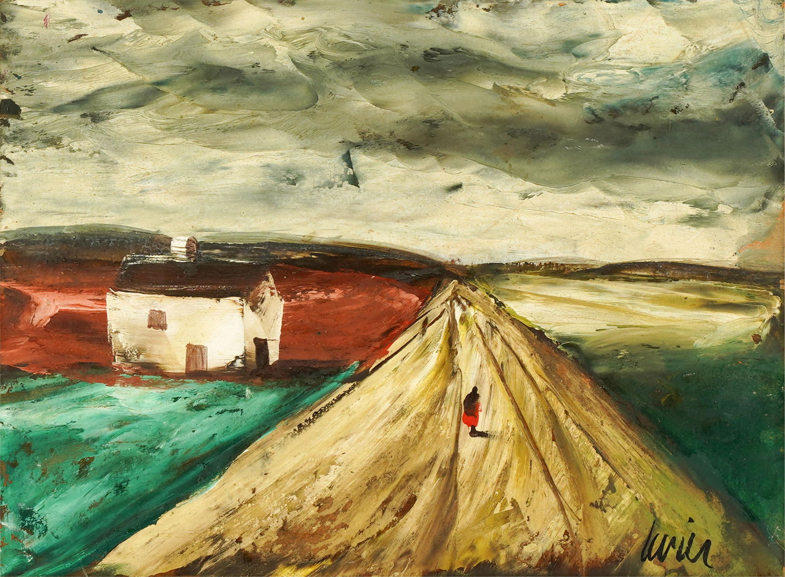 CHARLES LEVIER (1920 - 2003): ROAD THROUGH LANDSCAPE (1 of 8)