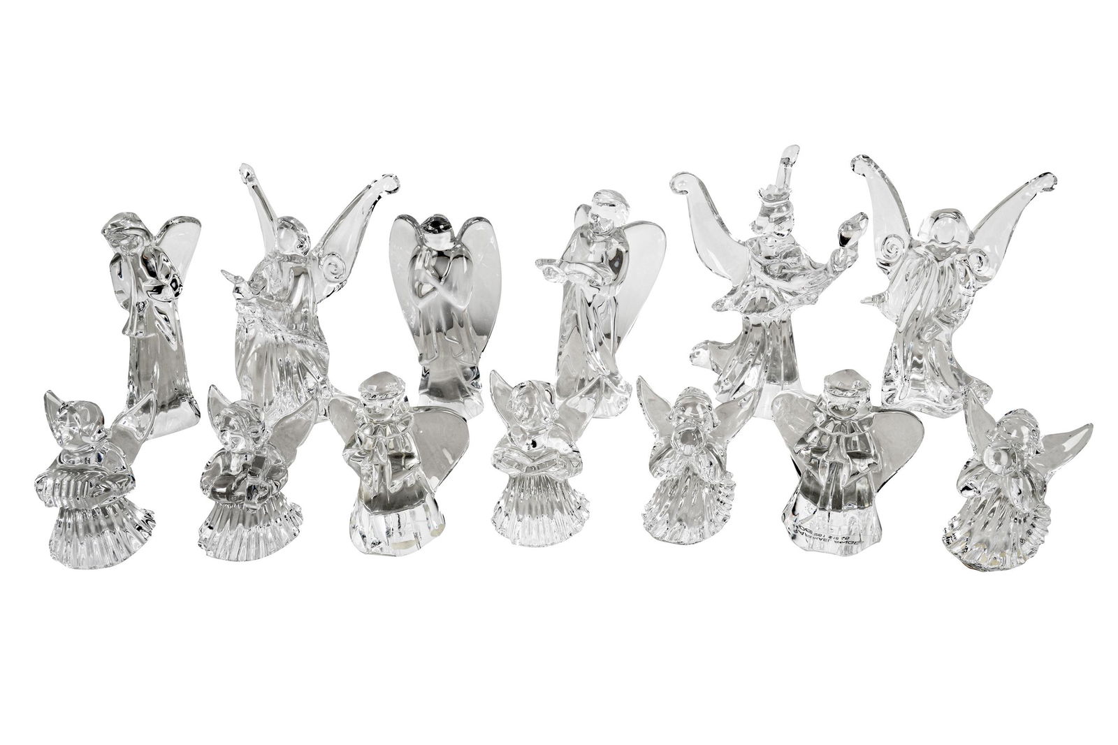 GROUP OF BACCARAT CRYSTAL ANGEL FIGURES (1 of 13)