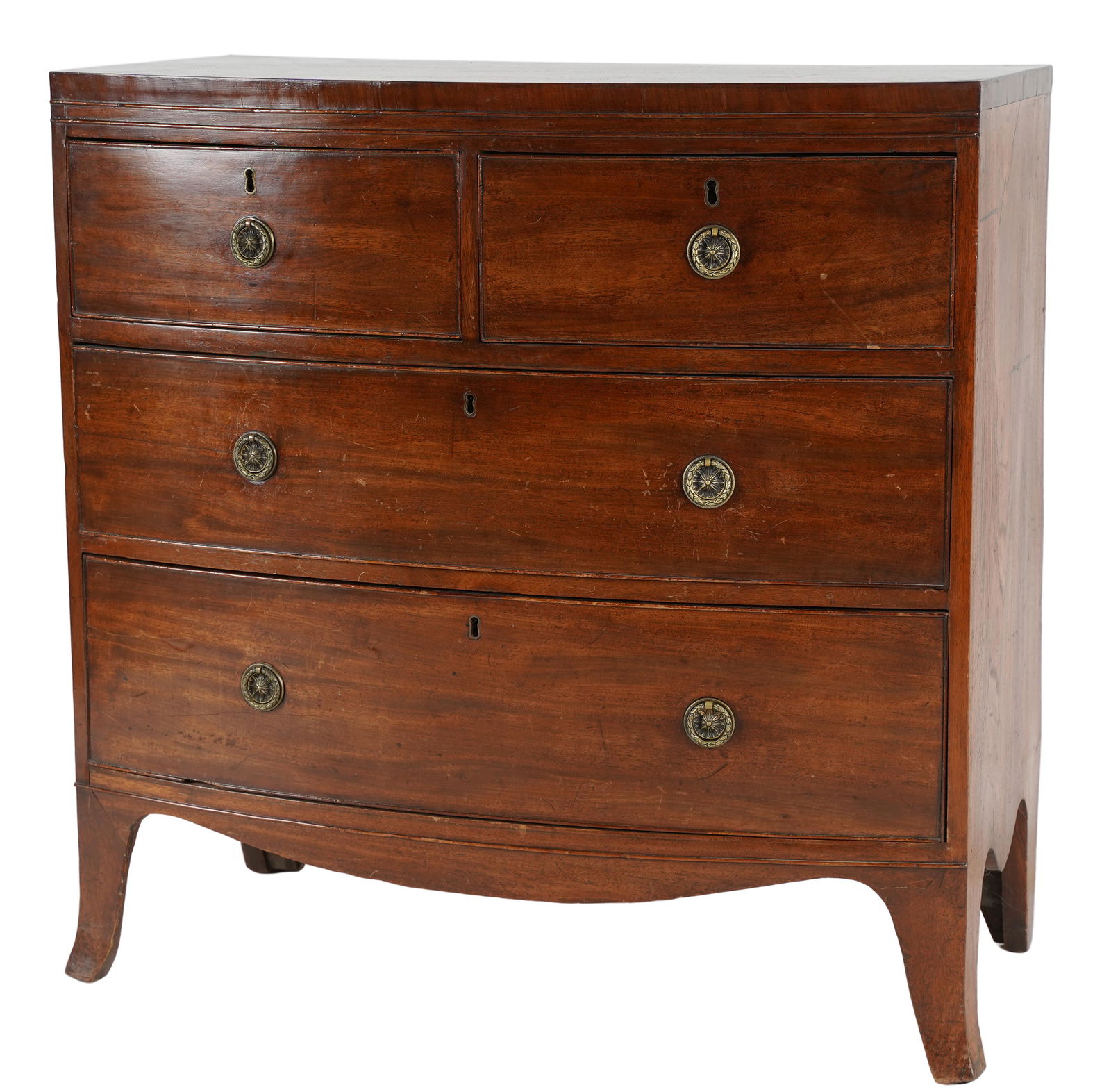 HEPPLEWHITE MAHOGANY CHEST OF DRAWERS (1 of 10)