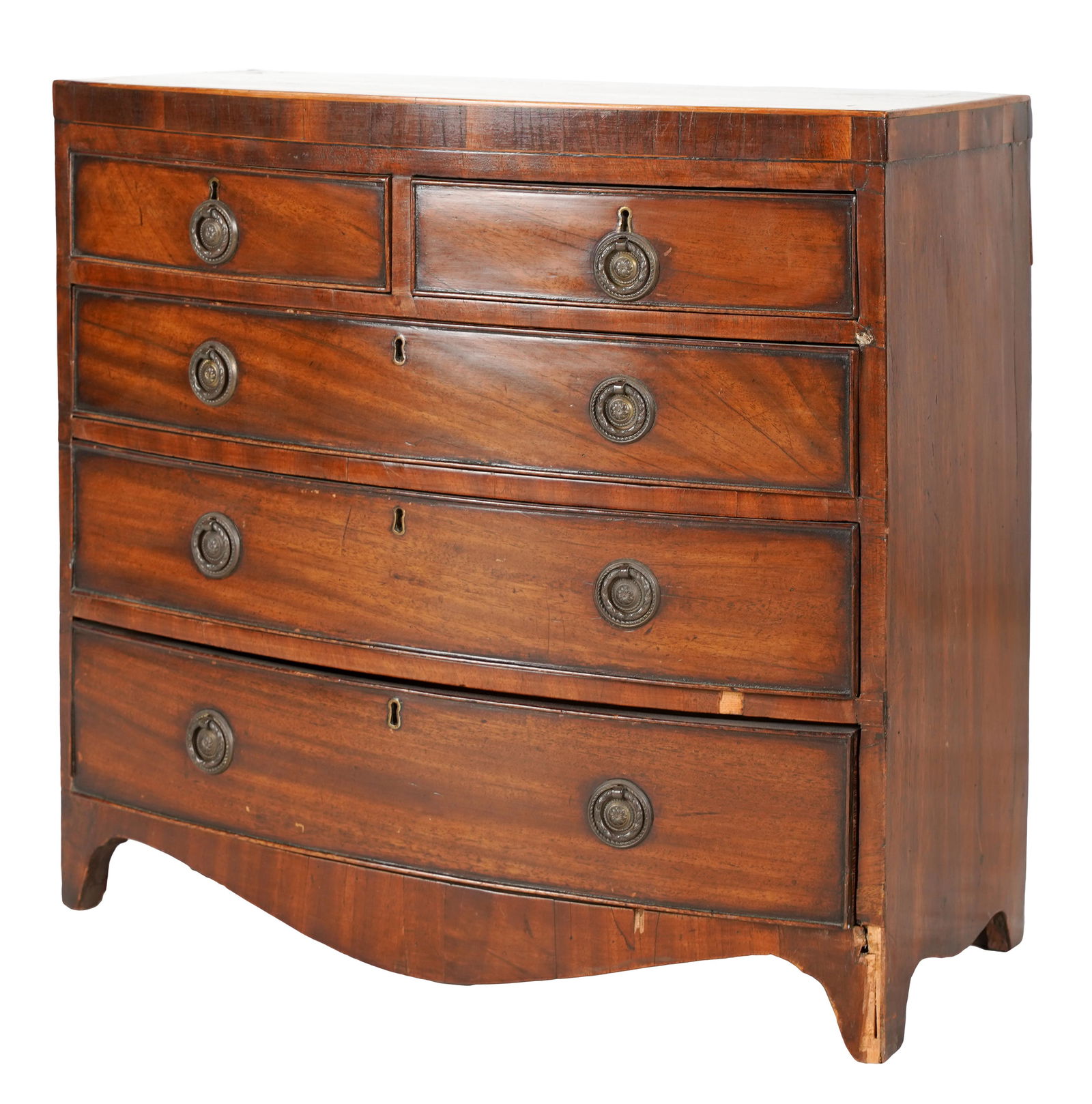 DIMINUTIVE HEPPLEWHITE CHEST OF DRAWERS (1 of 9)