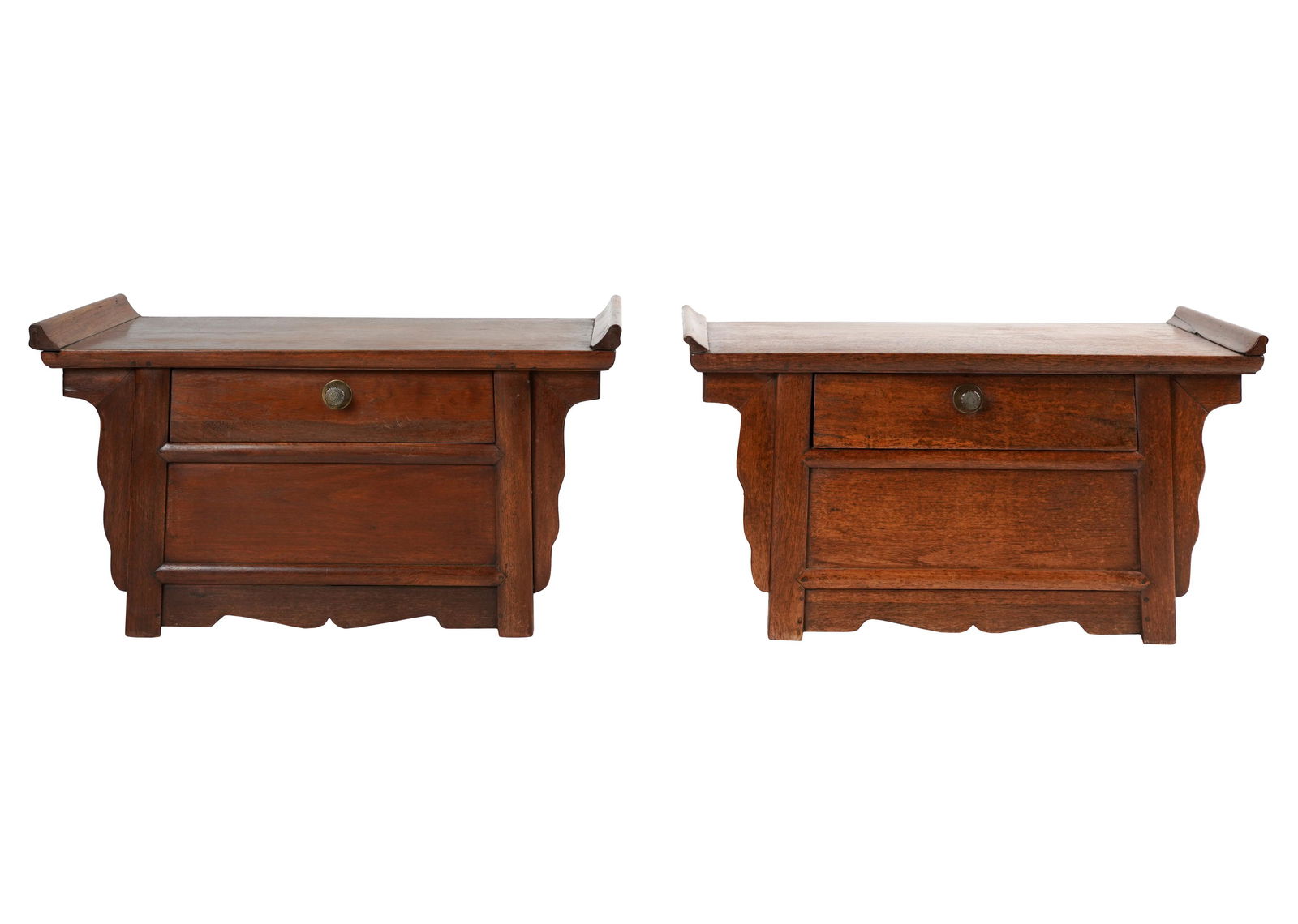 PAIR OF CHINESE HUANGHUALI  LOW STANDS (1 of 11)
