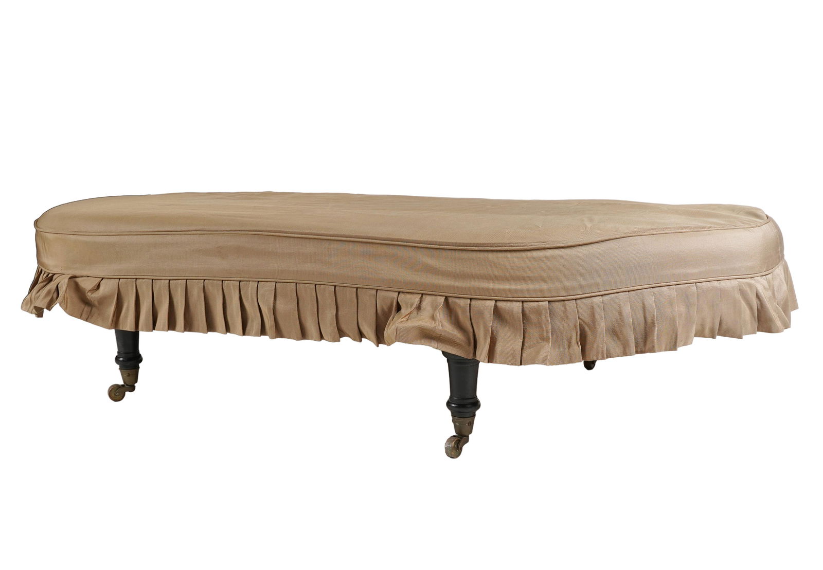 SLIP-COVERED OBLONG BENCH (1 of 7)