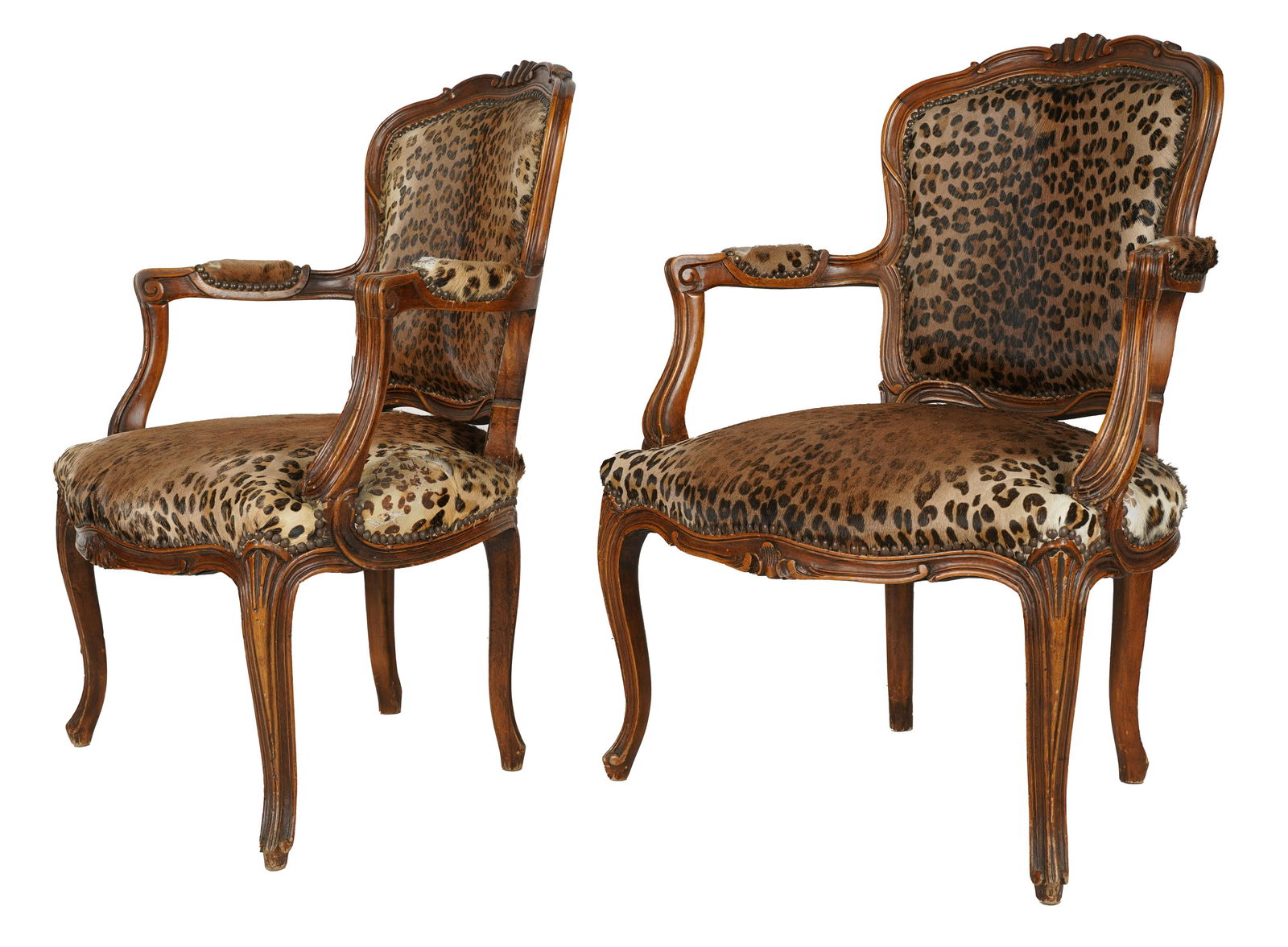 PAIR OF LOUIS XV-STYLE FAUTEUILS (1 of 11)
