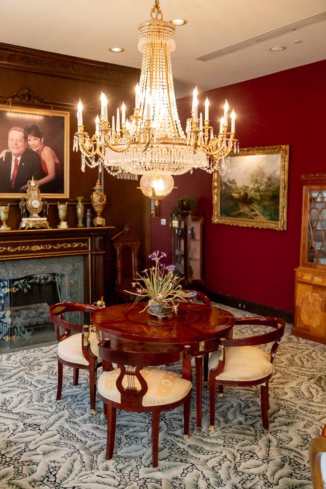 Larry Flynt Six Empire-Style Lyre Back Chairs (1 of 20)