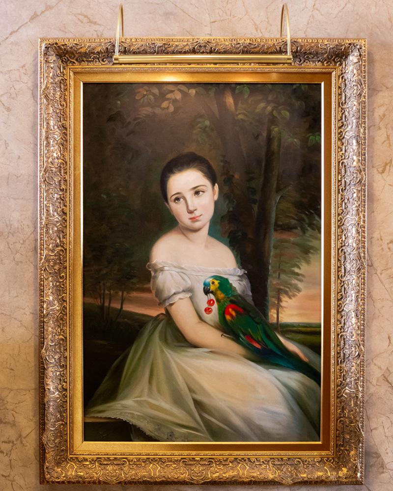 Larry Flynt Portrait of a Seated Girl with Parrot (1 of 10)