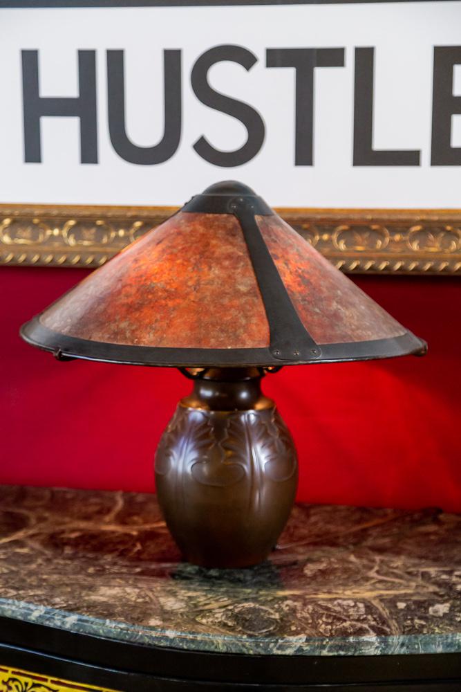 Larry Flynt Arts & Crafts-style Copper Table Lamp (1 of 10)