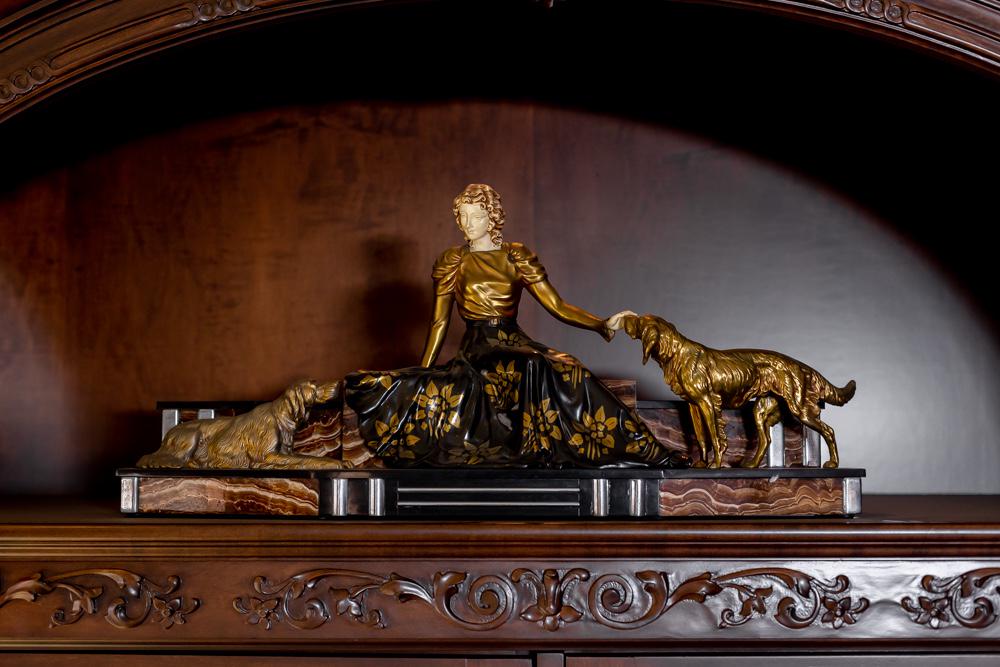 Larry Flynt After Dimitri Haralamb Chiparus (1886 - 1947): Lady with Dogs (1 of 1)