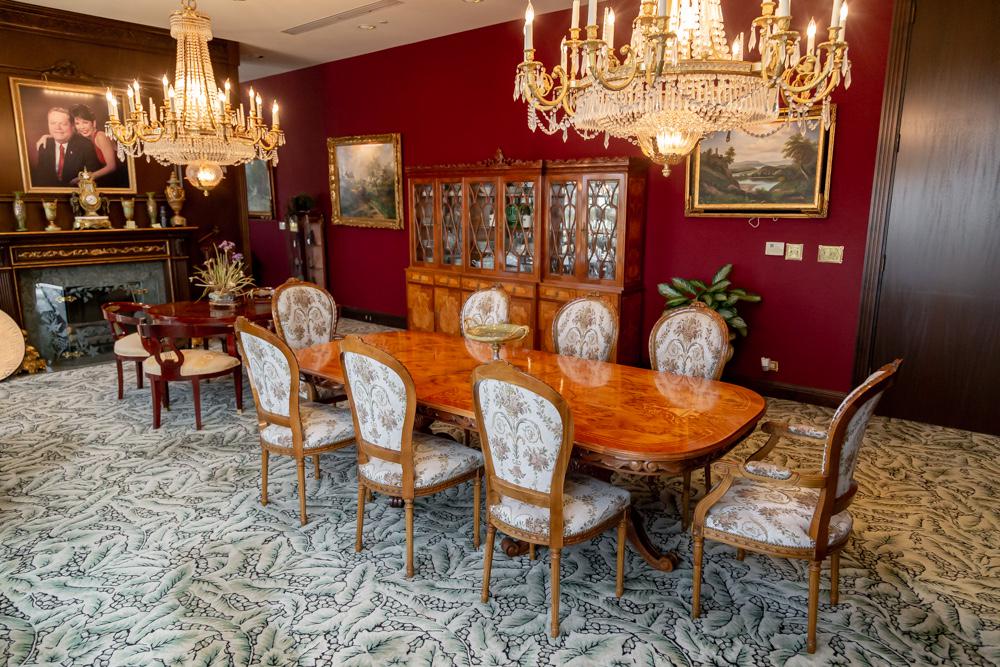 Larry Flynt French Marquetry-Style Inlaid Assembled Dining Set (1 of 18)