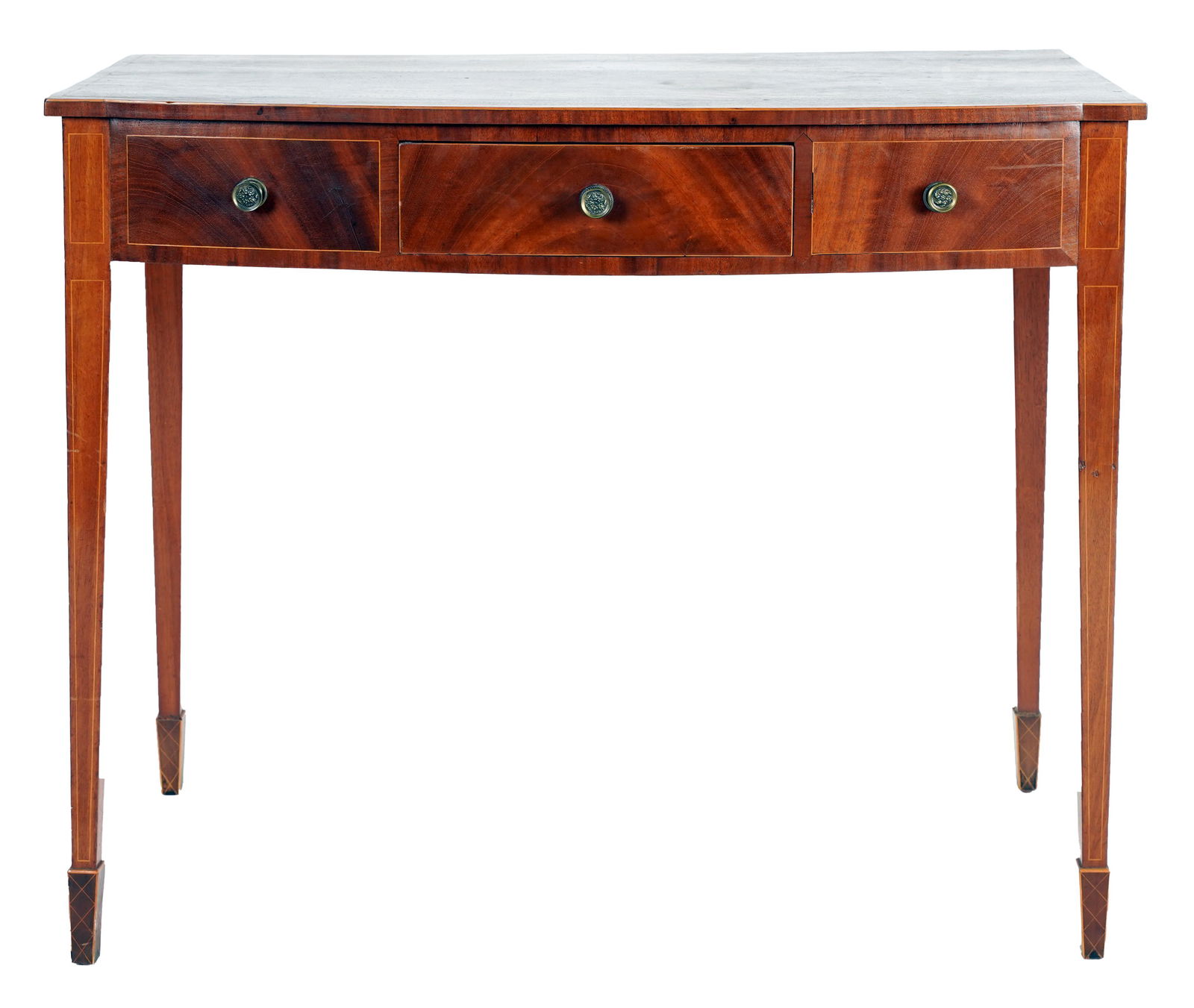 ENGLISH INLAID MAHOGANY SIDE TABLE (1 of 8)