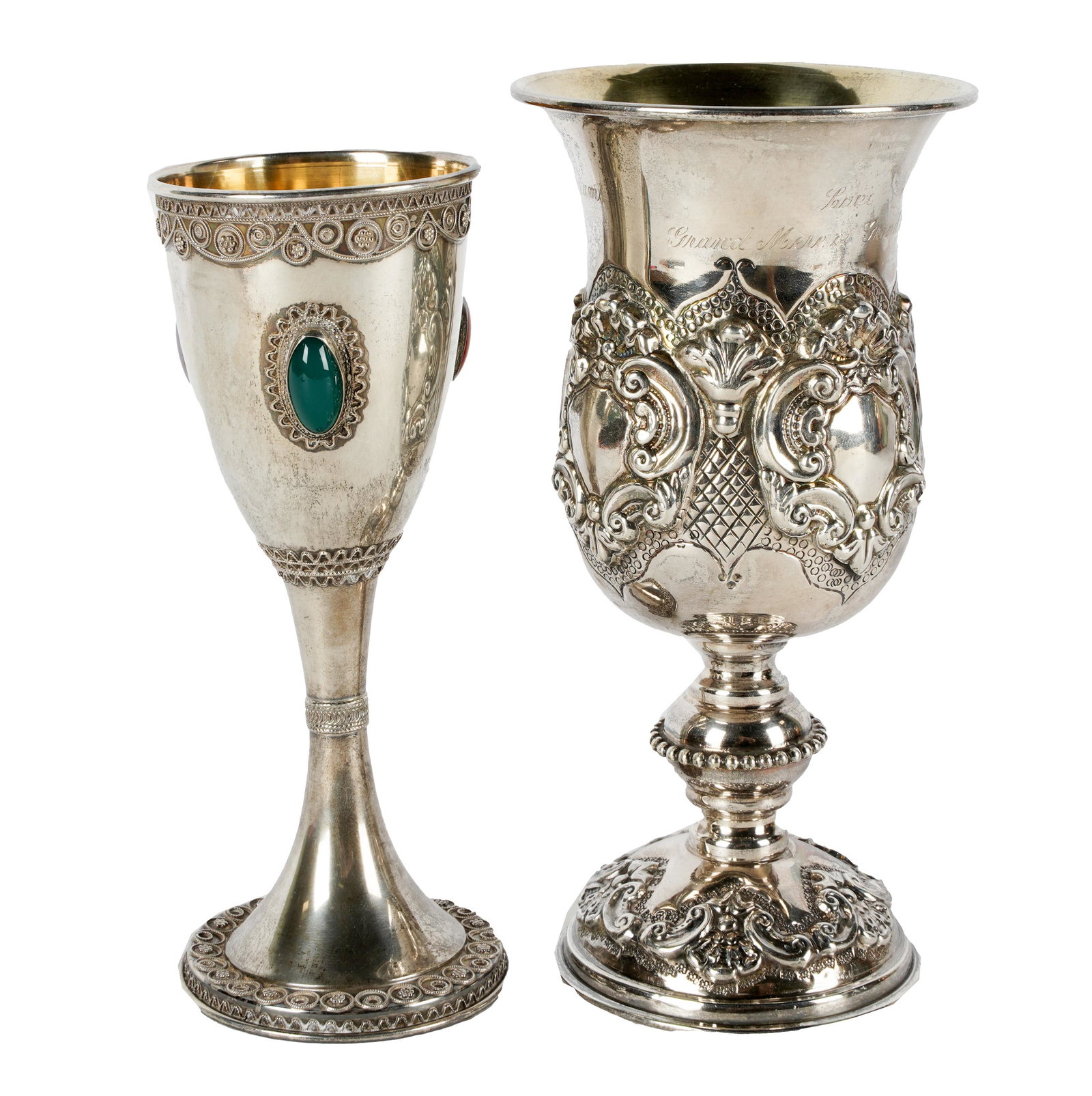 TWO ASSORTED STERLING CHALICES (1 of 11)
