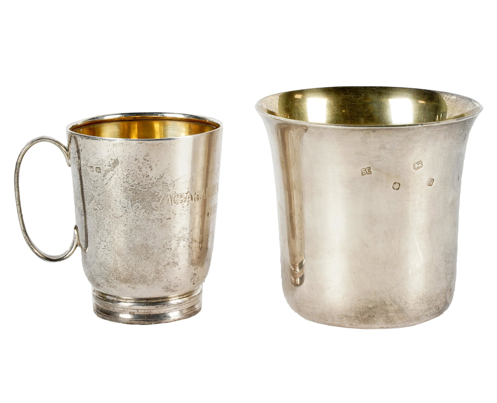 TWO ENGLISH STERLING CUPS (1 of 6)