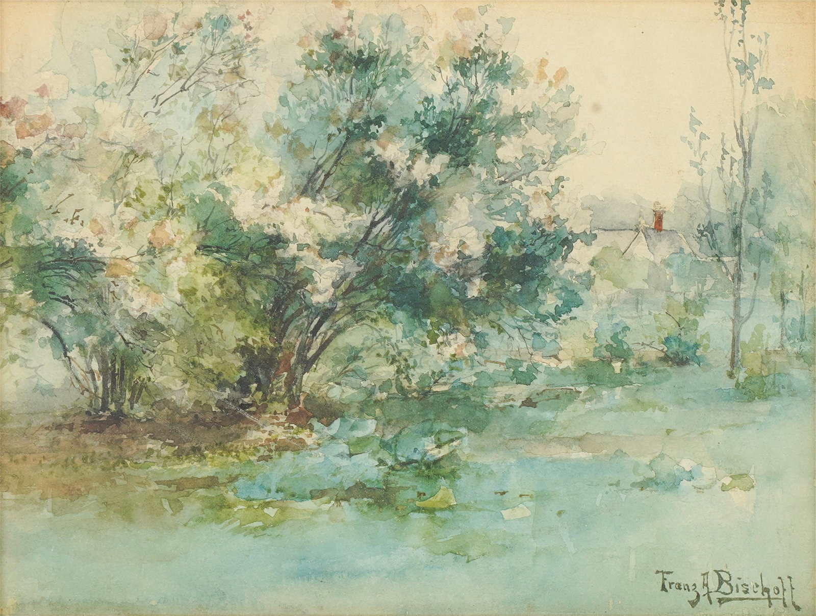 FRANZ ARTHUR BISCHOFF (1864 - 1929):  LANDSCAPE (1 of 9)
