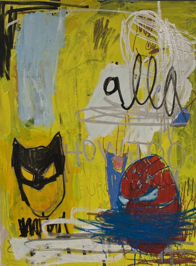 JAMES FRANCO: "UNTITLED": Oil on canvas unframed. 40" x 30"