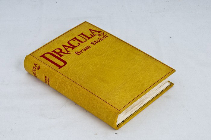 BRAM STOKER: "DRACULA": [London], Westminster: Archibald Constable & Co., 1897 first edition, first issue rebound in yellow morocco leather