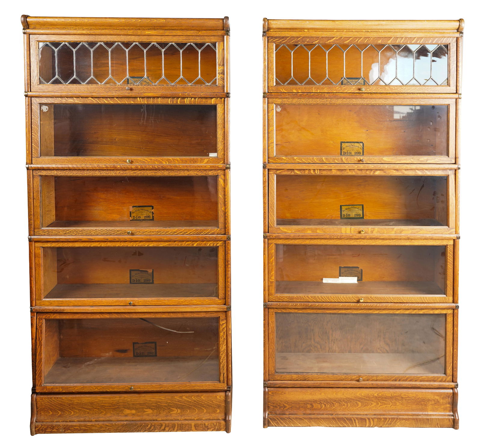 PAIR OF GLOBE WARNICKE LAWYERS STACKING BOOKCASES (1 of 13)