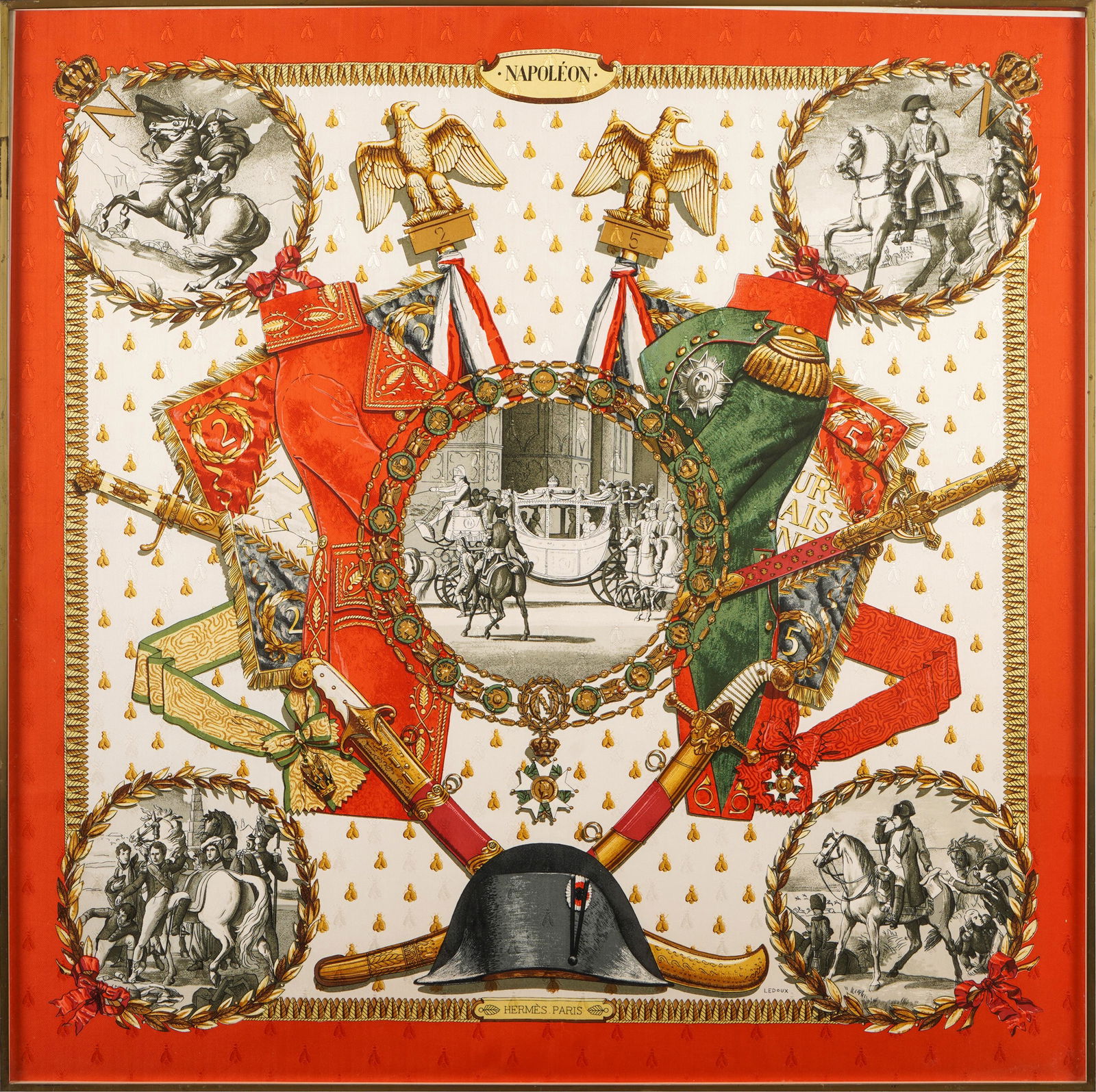 HERMES SILK SCARF "NAPOLEON" (1 of 16)
