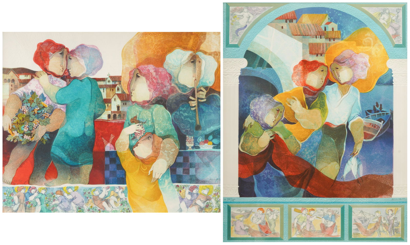 SIMON ALVAR (MID 20TH CENTURY): TWO WORKS (1 of 20)