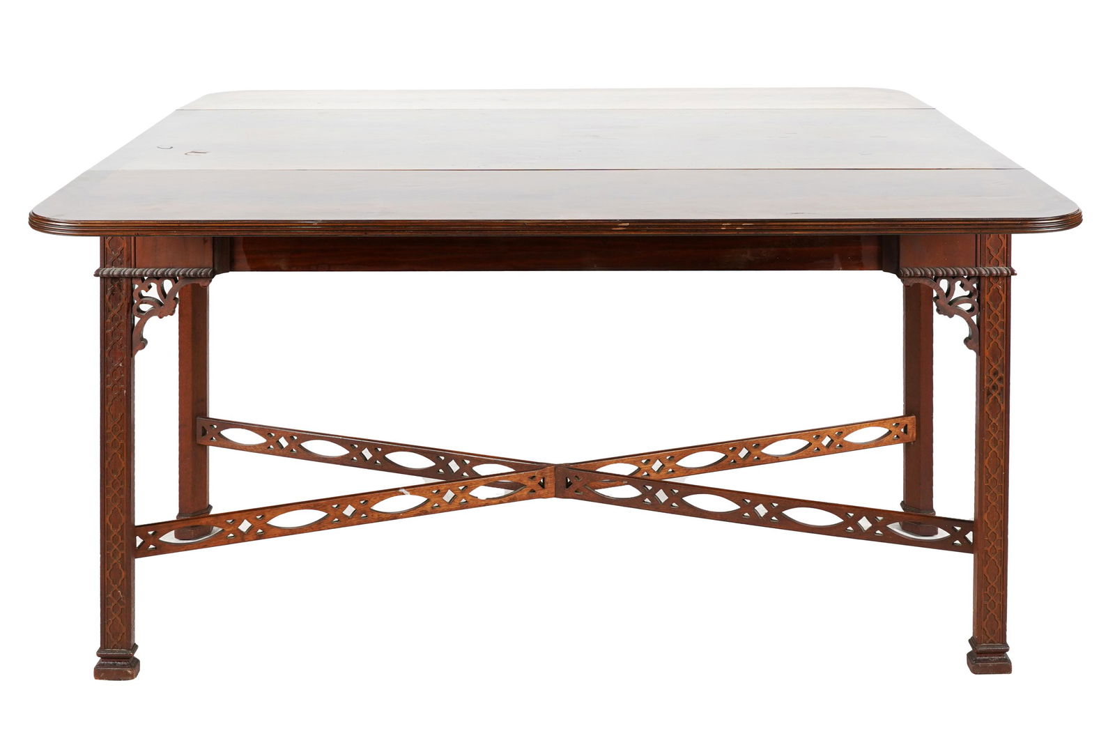 CHIPPENDALE-STYLE MAHOGANY PEMBROKE TABLE (1 of 10)