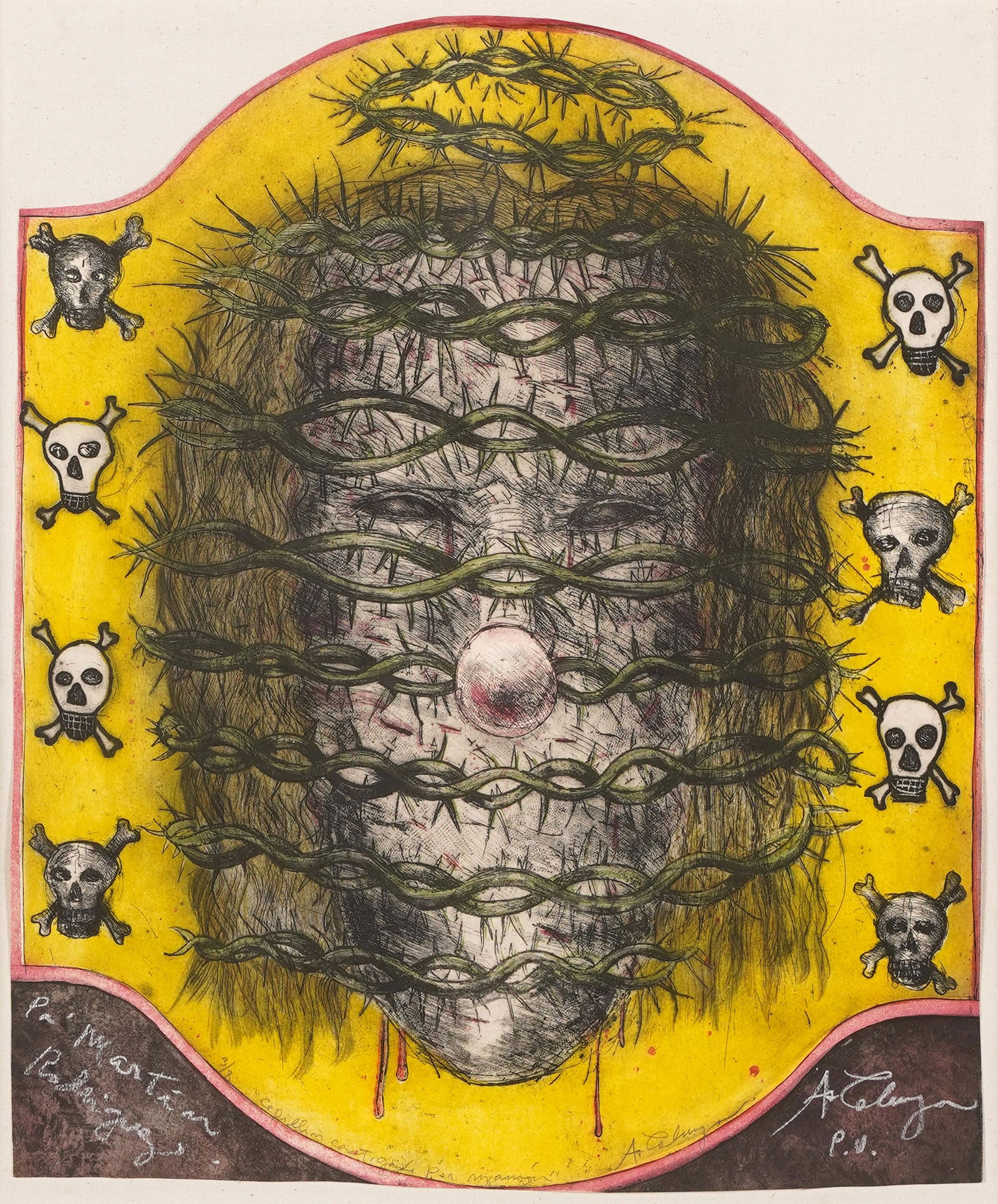 ALEJANDRO COLUNGA (B. 1948): CLOWN (1 of 10)