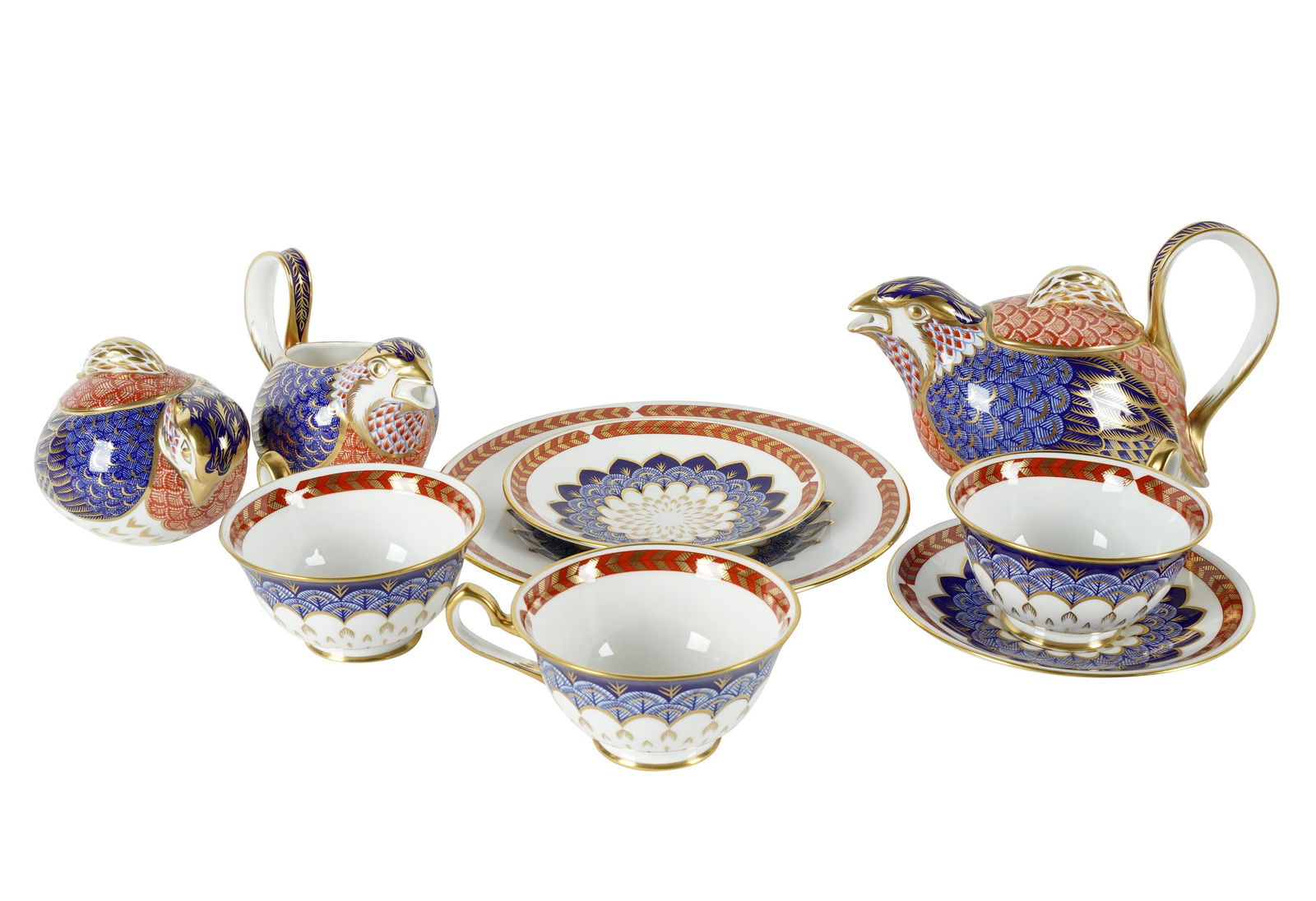 Royal Crown Derby Porcelain "Quail" Partial Service (1 of 9)