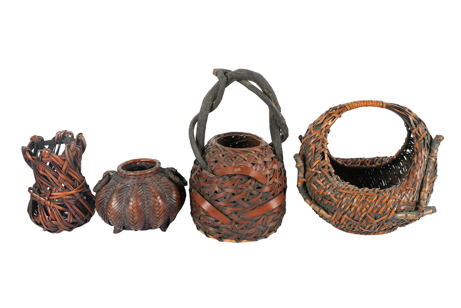 Four Japanese Hanakago (Ikebana Baskets) (1 of 15)