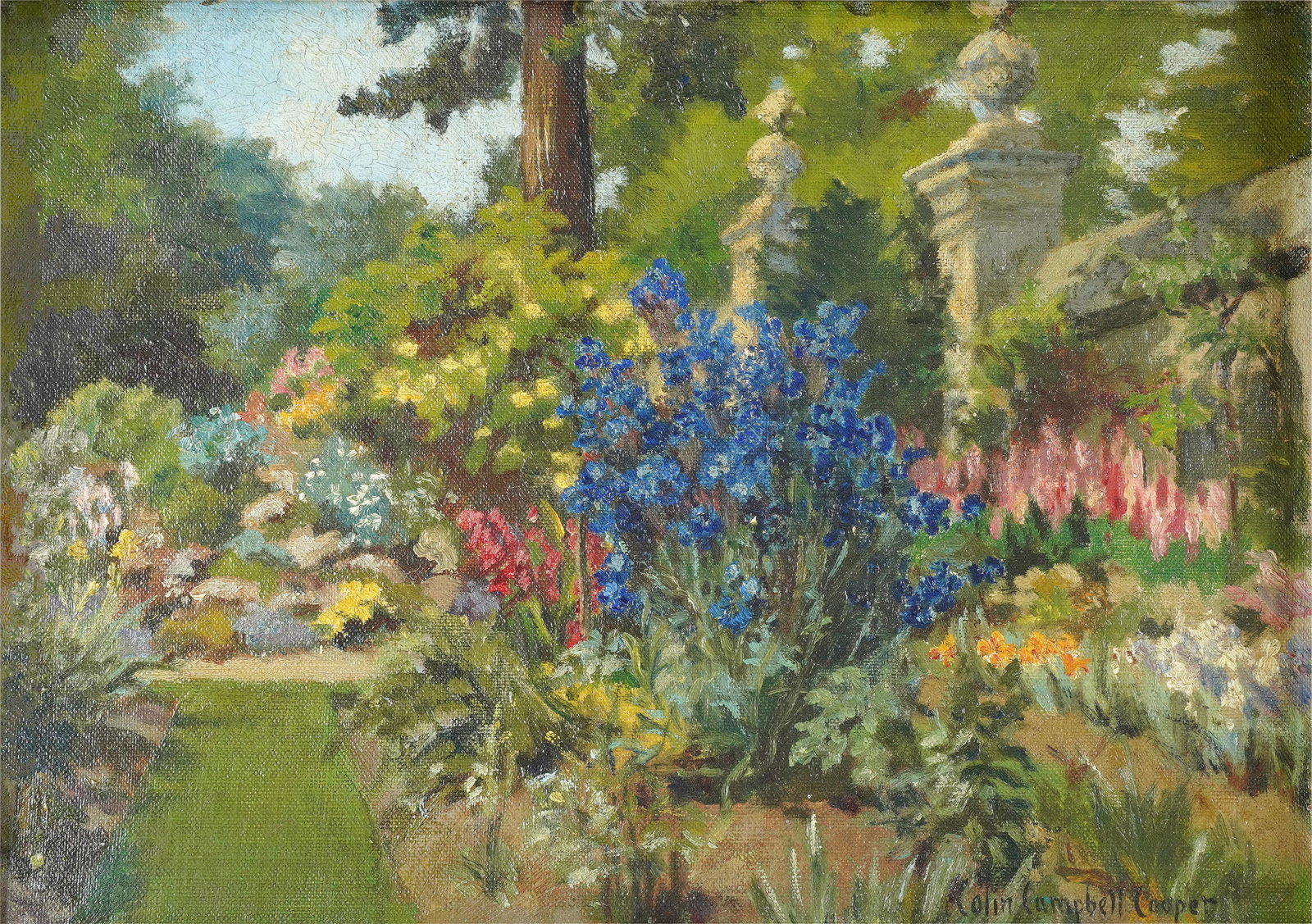 Colin Campbell Cooper (American 1856-1937): Flower Garden (1 of 8)