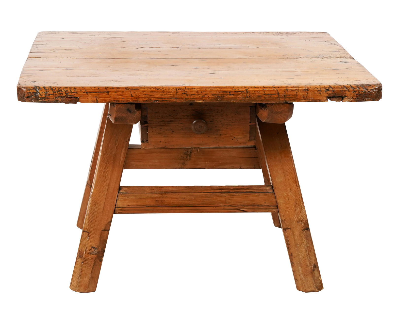 Antique American Pine Low Table (1 of 9)